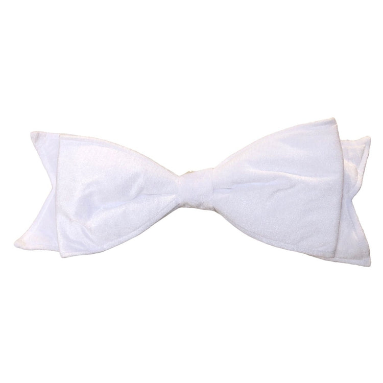 MOÑO PEQUEÑO DE TERCIOPELO BLANCO