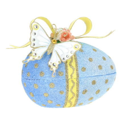 HUEVO DECORATIVO DE PASCUA CON MARIPOSA