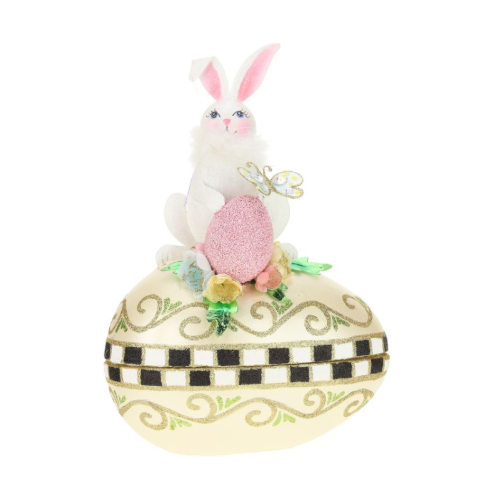 HUEVO DECORATIVO CON CONEJO