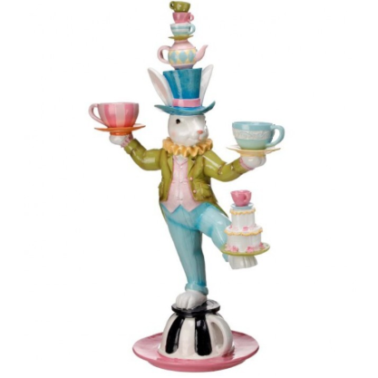 CONEJO MALABARISTA CON TAZAS