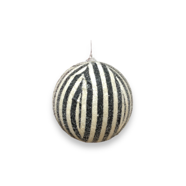 ESFERA DECORATIVA ESCARCHADA PEQUEÑA
