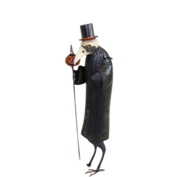 FIGURA DE HIERRO DE ESPANTA PAJARO