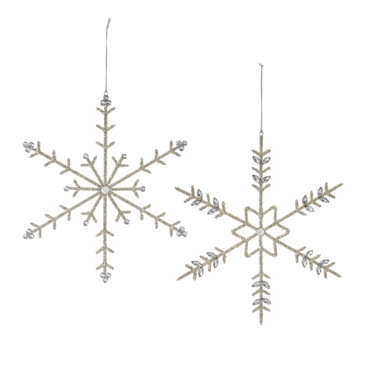 ADORNO COLGANTE DE COPO DE NIEVE (2 MODELOS)