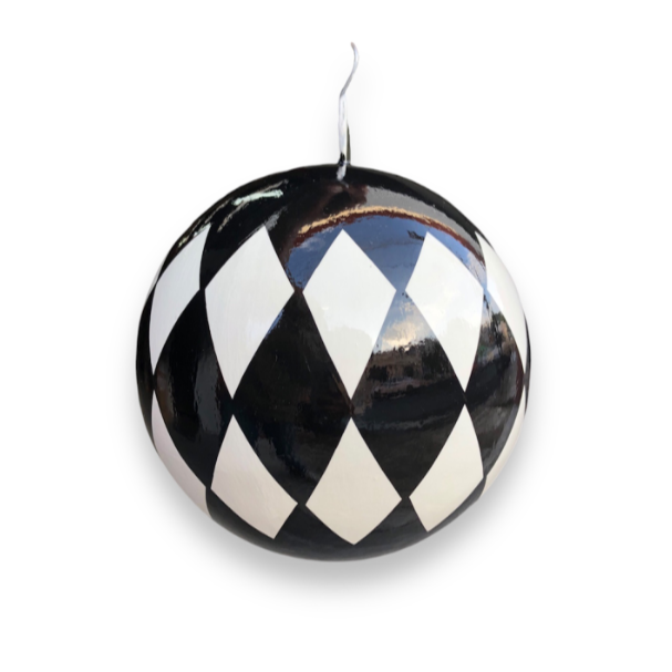 ESFERA ARLEQUÍN NEGRO CON BLANCO