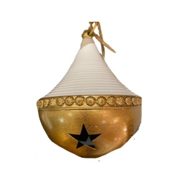 ESFERA DORADA CON BLANCO