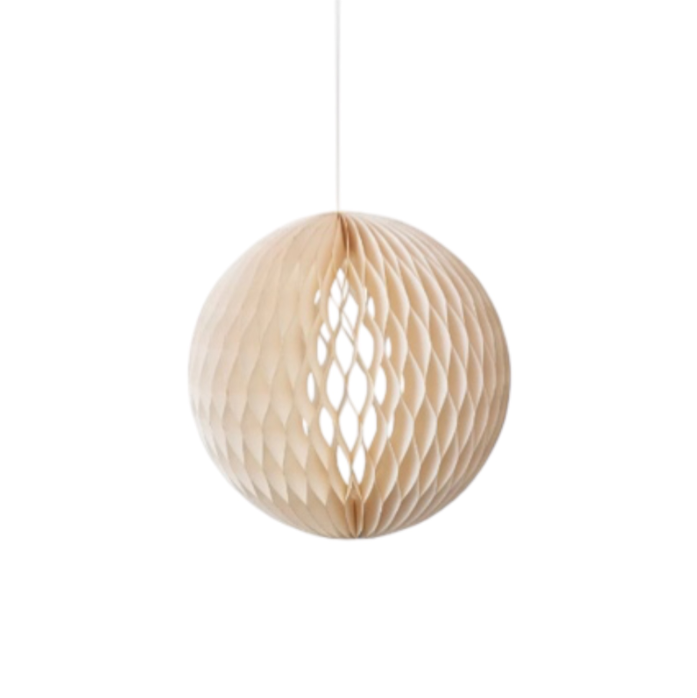 ESFERA DE PAPEL COLOR CREMA