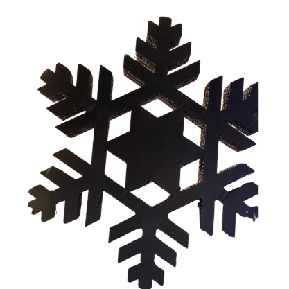 ADORNO DE COPO DE NIEVE EN COLOR PLATEADO