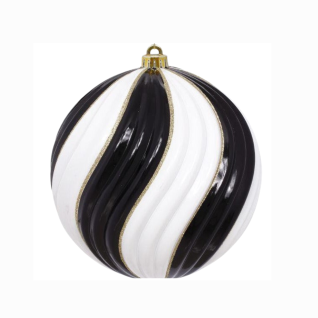 ESFERA BLANCO CON NEGRO DE ESPIRAL