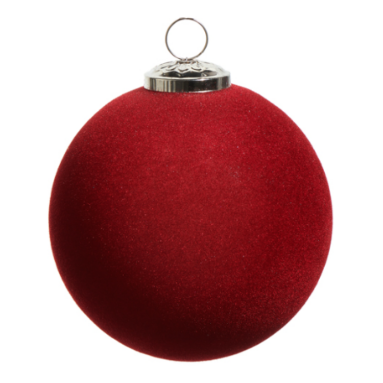 BERRY FLOCKED BALL 5"