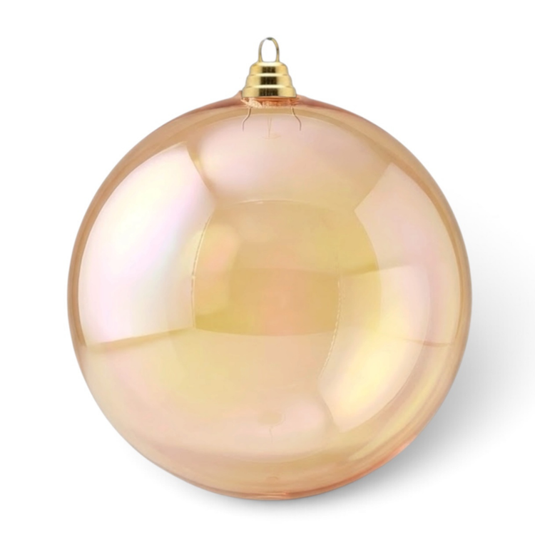 CHAMPAGNE IRRIDESCENT BALL 8"