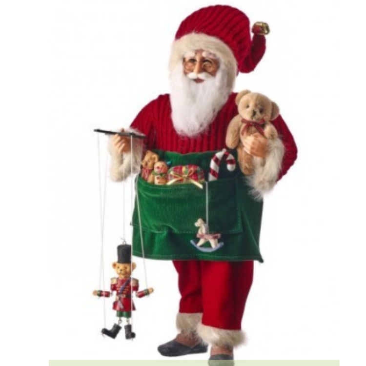 OLD ST NICK WORKSHOP SANTA 17"