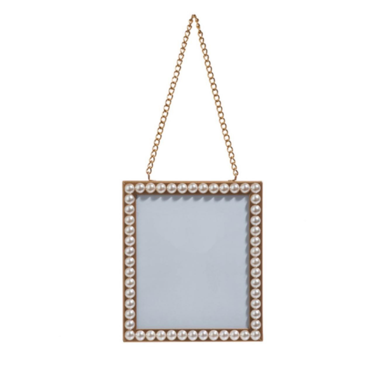 PEARL FRAME ORNAMENT 6"