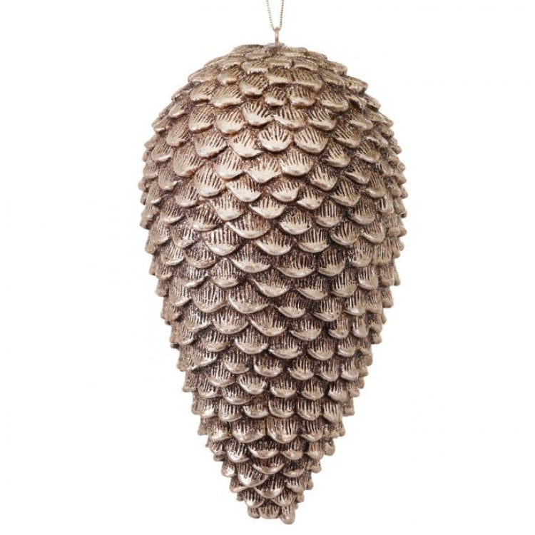 PIÑAS DORADAS CON BRILLOS