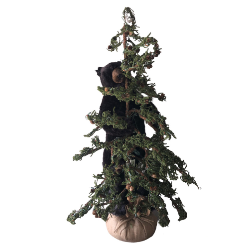 ARBOL DE NAVIDAD CON OSO ABRAZADO