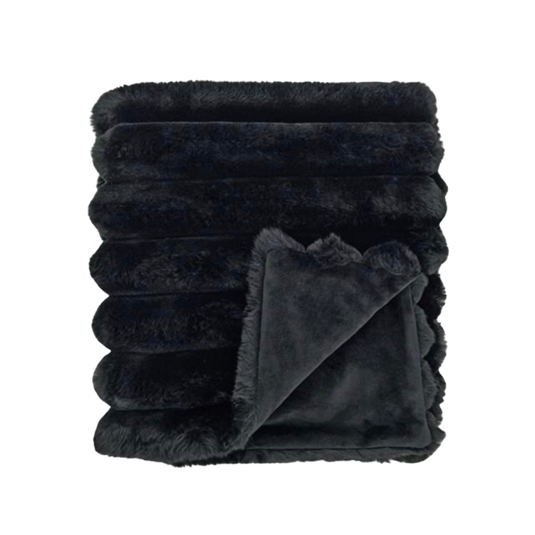 COBIJAS FAUX FUR PUFFY EN COLORES OLIVO, NEGRO Y BEIGE
