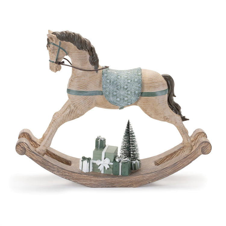 CABALLO DE MADERA DE RESINA