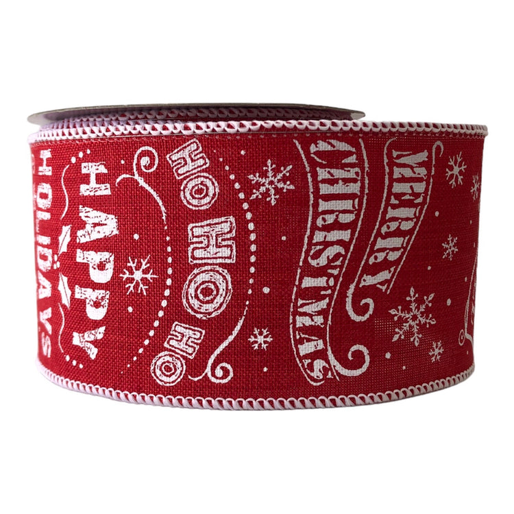 LISTON ROJO DE MERRY CHRISTMAS