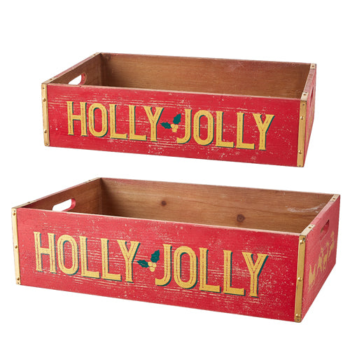 SET DE DOS CAJAS "HOLLY JOLLY"