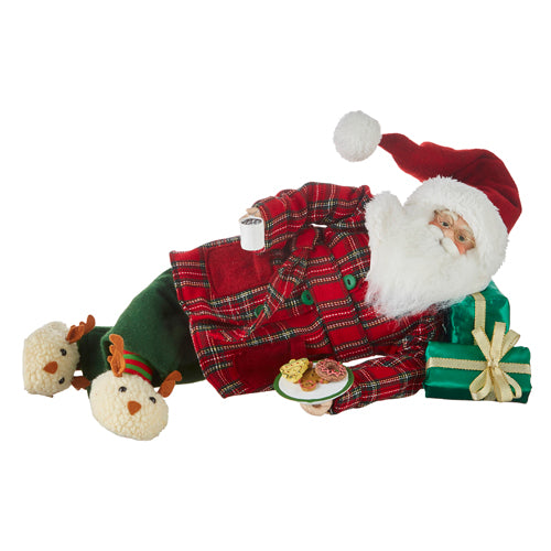 SANTA ACOSTADO CON GALLETAS