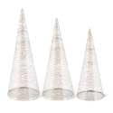 SET DE 3 PINOS DE ALAMBRE DE METAL - GRIS