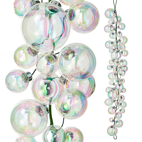 GUIRNALDA DE ESFERAS TRANSPARENTES