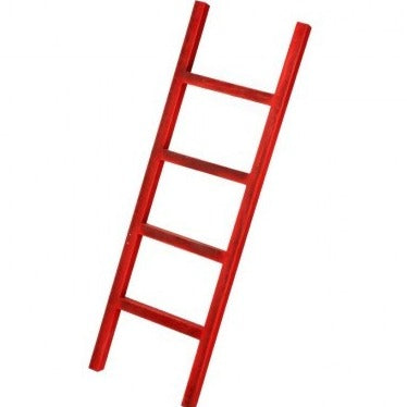 ESCALERA ROJA TIPO ANTIGUA