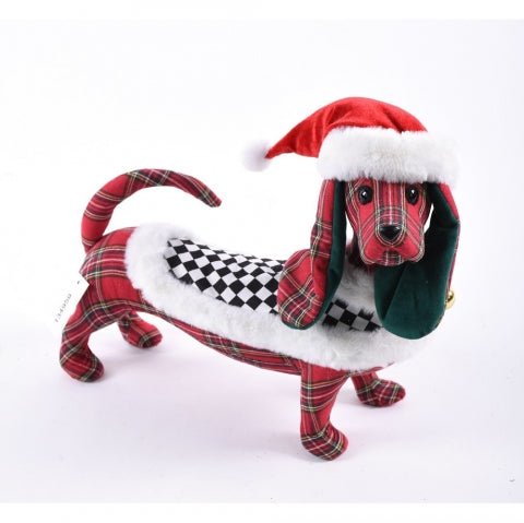 PERRO DE TELA DE CUADROS