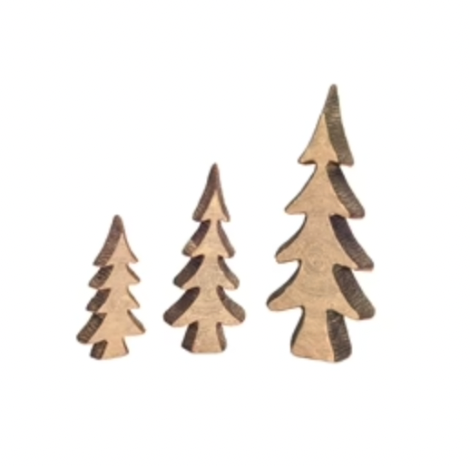 SET DE 3 PINOS TIPO MADERA