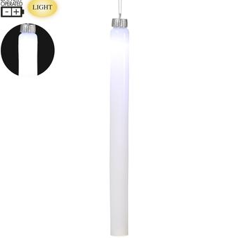 ICICLE DE VIDRIO BLANCO