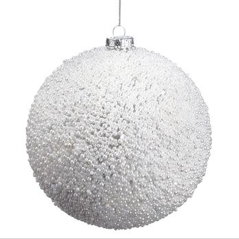 ESFERA DECORATIVA DE PERLITAS BLANCAS