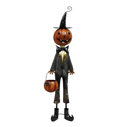 SEÑOR CALABAZA CON CANASTA DE ARAÑAS "Jack Arachnid"