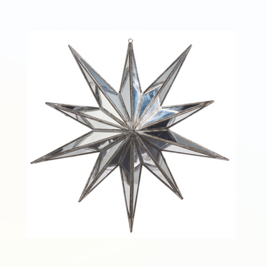 ESTRELLA ESPEJADA PLATEADA