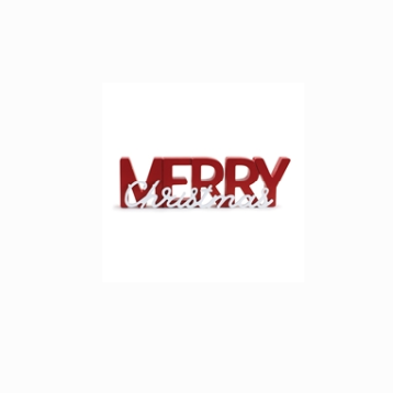 LETRERO "MERRY CHRISTMAS"