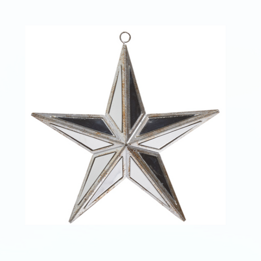 ESTRELLA DE ESPEJO PLATEADA