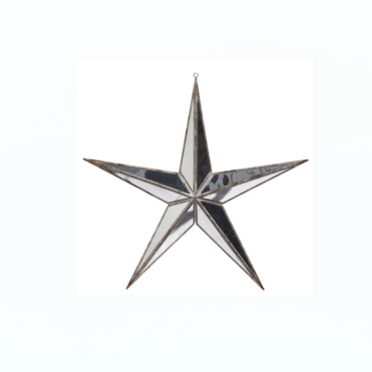 ESTRELLA ESPEJADA PLATEADA