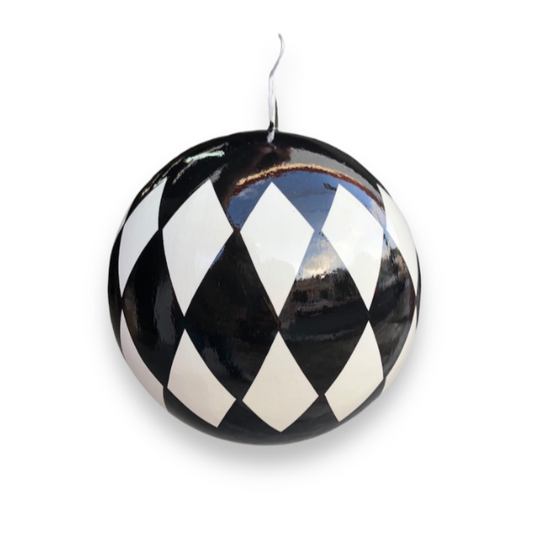 ESFERA ARLEQUÍN NEGRO CON BLANCO