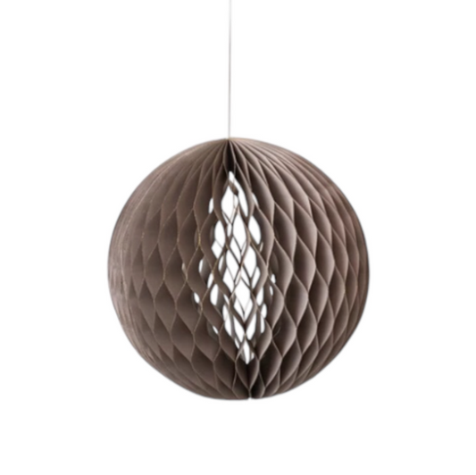 ESFERA DE PAPEL COLOR GRIS