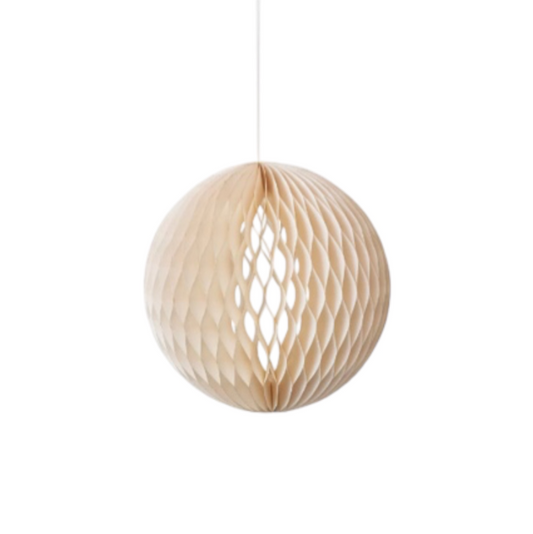 ESFERA DE PAPEL COLOR CREMA