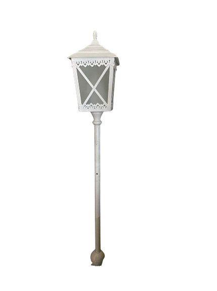 FAROL NAVIDEÑO SOLAR DE PIE CON BASE REDONDA