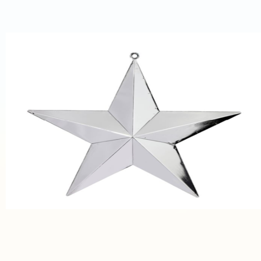 ESTRELLA DECORATIVA PLATA