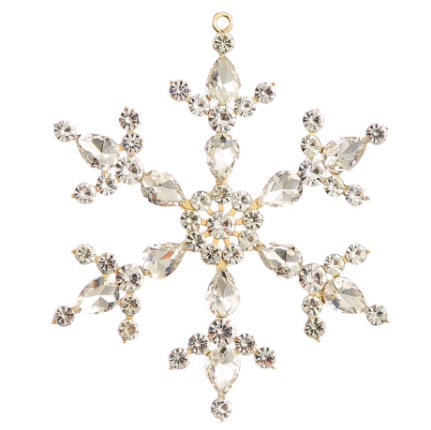 ADORNO DE COPO DE NIEVE CON DIAMANTITOS