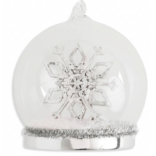 Glass ornament on base