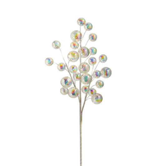 VARA- IRIDESCENT BALL SPRAY 28"