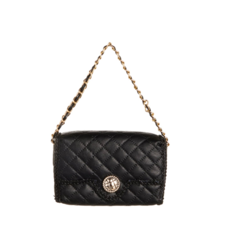 BLACK PURSE ORNAMENT