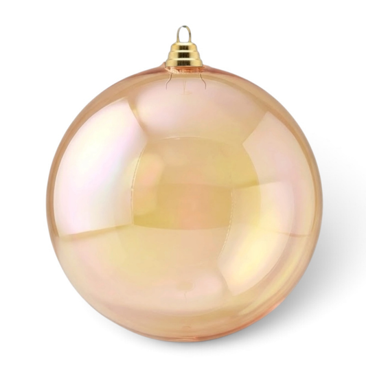 CHAMPAGNE IRRIDESCENT BALL 8"