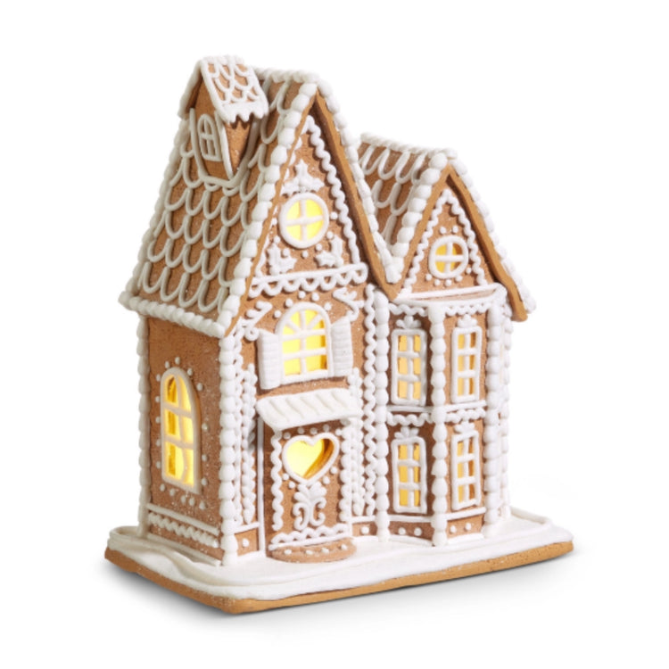 LIGHTED GINGERBREAD HOUSE 12" - INDIVIDUAL