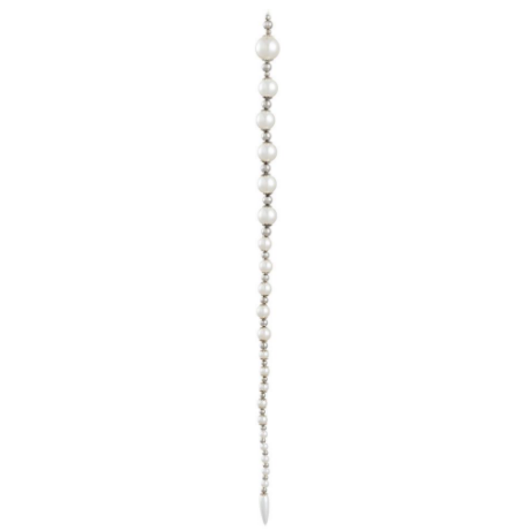 PEARL ICICLE DROP ORNAMENT 21"