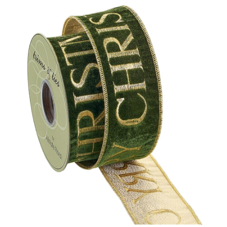 LISTON DE MERRY CHRISTMAS COLOR VERDE